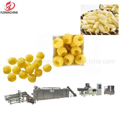 China Extrusion Technology Corn Puff Making Machine for Drying Corn Flakes Snacks Production for sale