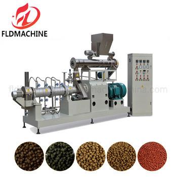 China Pet Food Twin Screw Extuder Equipment Floating Pellet Fish Feed Production Line for Poultry Farm for sale