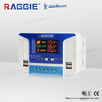 China Charger Controller RAGGIE 30A PWM Series Waterproof Auto Charge Solar Controller 12V 24V for sale