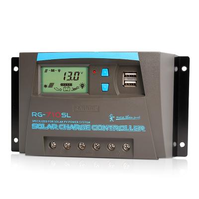 China Solar Charger Controller RAGGIE A Grade 12V 24V Charger Controller 10A for sale