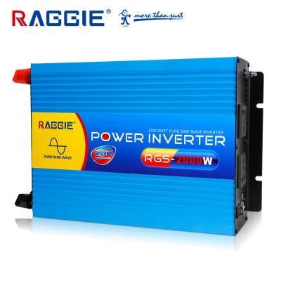 China High Quality RAGGIE Inverter DC 12v AC 220v 2000 Watt Inverter 32*22*9CM for sale