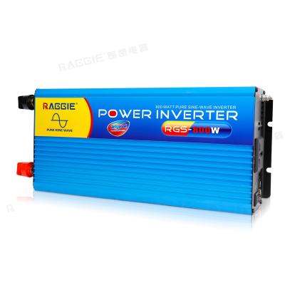 China RAGGIE 800W Pure Sine Wave Solar Power Inverter High Frequency DC 12V To AC 220V 0.06CBM/Ctn for sale