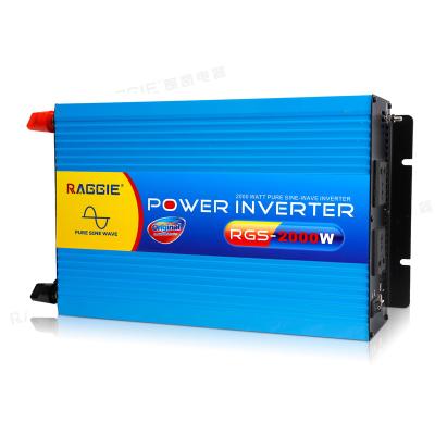 China RAGGIE 2000W pure sine wave inverter for air conditioner 24H working stable 0.05CBM/Ctn for sale