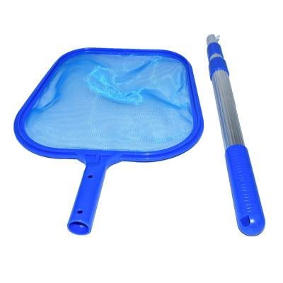 China Convenient direct supplier pool sheet custom surface plastic skimmer with 3 section extendable poles for sale