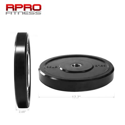 China Universal Custom Home Gym Fitness Barbell Weight Rubber Bumper Plates For Weight Lifting for sale