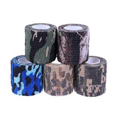 China Elasticity/Breathable Wholesale Custom Bandage/Logo Printed Non Woven Cohesive Veterinary Wrap Protector for sale