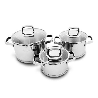 China 2021 Sustainable Wholesale Stainless Steel Stick Kitchenware Non Cooking Pot Set for sale