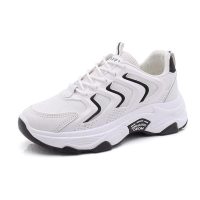 China Fashion Trend Breathable Sports Shoes Women Lace Up Platform Shoes Fashion Sneakers for sale