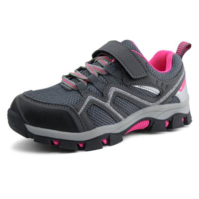 China PU Kids Hiking Waterproof Shoes Outdoor Adventure Sporty Trekking Sneakers for sale