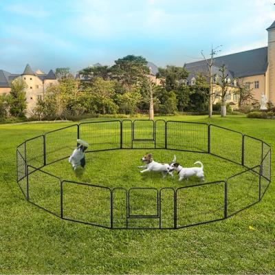 China Breathable Outdoor Indoor Puppy Exercise Pen/Playpen Dog Crate Kennel Cage For Small/Large Dogs for sale