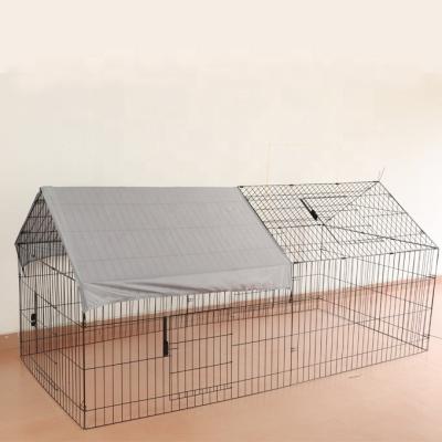 China Breathable Outdoor Animal Small Chicken Fence Large Metal Pet Pen Cat Duck Rabbit Hutch Playpen Crate for sale