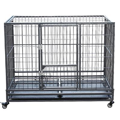 China Breathable Portable Large Folding Metal Dog Cages Carriers Houses Indoor Outdoor Kennel Crates for sale