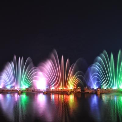 China Customized Floating Lake Water Music Laser Water Fountain Project Show for sale