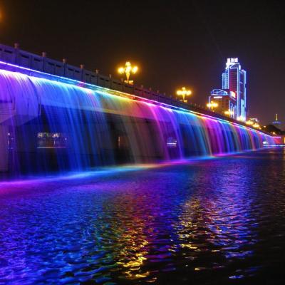 China Customized Decorative Waterfall Fountain Make Digital Music Water Curtain for sale