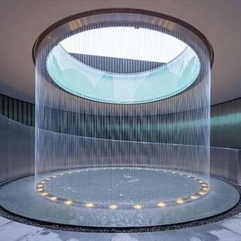 China Customized Digital Indoor Outdoor Graphic Water Rain Curtain Fountain Waterfall for sale