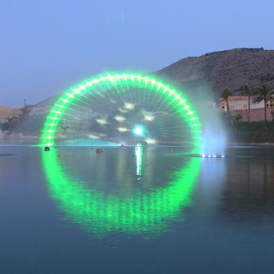 China Customized Water Screen Laser Light Show Water Music Fountain For Projector for sale