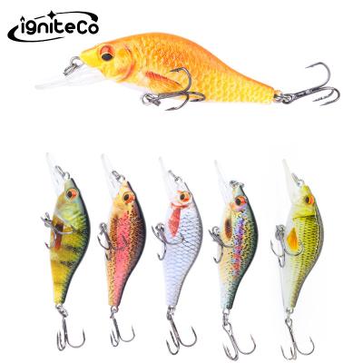 China 11cm 22g Crankbait Long Steel Ball Mount Bass Fishing Floating Crank Lure FL008 for sale