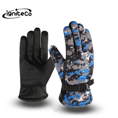 China Polyester Ski Motorcycle Electric Bike Riding Outdoor Cycling Men's Thermal Gloves for sale