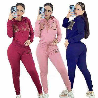 China New Design Autumn Winter Casual Women Tracksuits 2 Pieces Set Famous Brand Hoodie Pants Set Luxury Sweaters Tracker Sets for sale