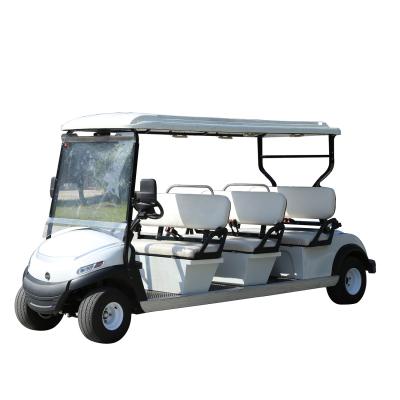 China Manufacturer Supply 6 Seat Mini Electric Retro Golf Carts 205/50-10 Vehicle Golf Buggy Low Speed ​​Tires for sale