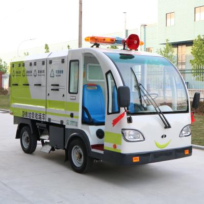 China Factory Green Energy 2 Seats Sealed Small Garbage Collection Electric Transfer Truck Battery Operated for sale