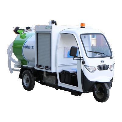 China Factory Small Automatic 1200L 3 Wheel Vacuum Sewage Suction Tanker Truck For Sale for sale