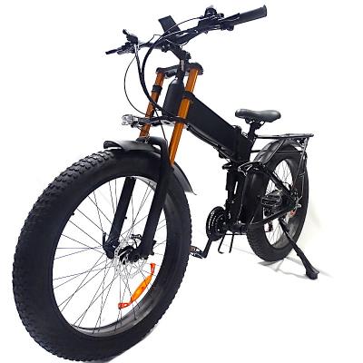 China Aluminum Alloy 26 Inch Full Suspension E Mtb Fat Bike 48V 1000W Electric Motor 17.5Ah Battery Adult Bicycle for sale