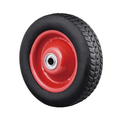 China 8inch Semi-pneumatic semi-pneumatic rubber wheel for generator set, air compressor wheel, trolley cart wheel for sale