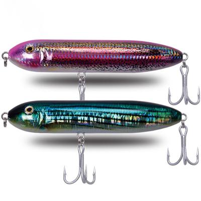 China Waterboy 6.5in 165mm ABS Plastic Casting Top 95g Water Long Floating Lifeliked Action Walk Dog Lure Swim Bait Pencil Fishing Lure for sale