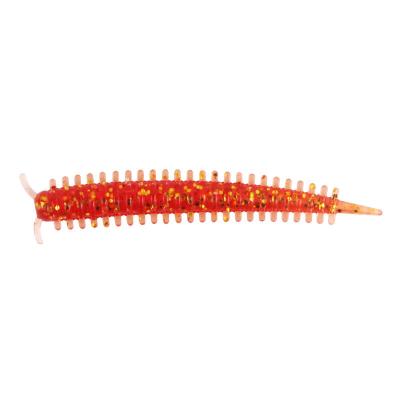 China Hessian Soft Fishing 5.9cm 0.8g 10pcs/bag ABS PVC Centipede Wholesale Plastic Fast Centipede Plastic Lure Artificial Soft Bait Tackle for sale