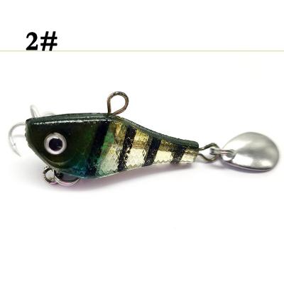 China Hot Seller ABS Plastic PESCA 4.5cm 5.5g 4.5cm 13g 5.5cm Spangle 18g Bait Fishing Spinning Lures With Hook Swim Sinking Bait for sale