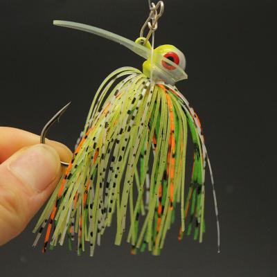 China Hot Selling Rubber Metal Spinner Bait Jig 14g 19g Fishing Lures With Skirts for sale