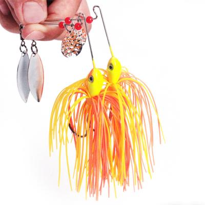 China Vivid Fish Action Hessian Buzzbait 11.5g 14.5g Buzzbait Swimming Blades Bait Bait Jigs Buzzbait Rubber Lure Bzsp for sale