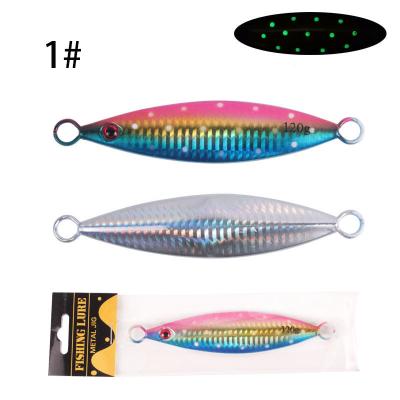 China Top Selling High Quality Metal 20g 30g 40g 60g 80g 100g 120g 150g 200g Fishing Baits Saltwater Jig Lure Wobbler Artificial Hard Metal for sale