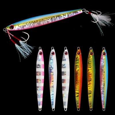 China Slow Pitch New Arrival 80g 100g 120g 150g 200g Metal Lead Baits Tuna Saltwater Deep Killer Lures Metal Jig Trolling Lures for sale