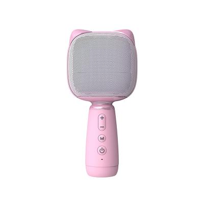 China Wireless Handheld Family Mic Holiday Gift For Children NoiseReduction K Dual Song Microphone Speech Host Competition for sale