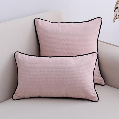 China Latest Design Viable Home Decor Plaid Sofa Pillow Cover Modern Fashion J709C Canvas Cushion Cover For Decor for sale