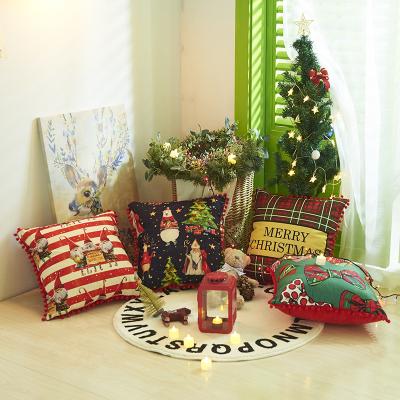 China Latest Design Viable Wholesale Decorative Pillow Cover Pillow Custom Christmas Cushion Cover For Sofa for sale