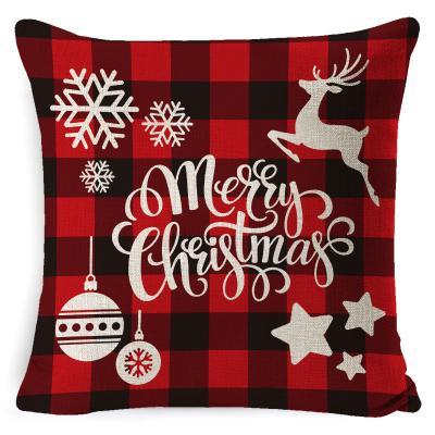 China Christmas Decoration JIANSE Christmas Cushion Cover Tile Blanket for Christmas Home Decoration for sale