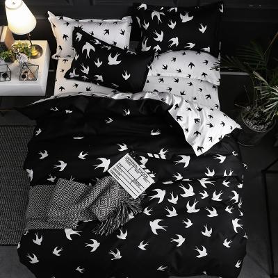 China 2020 fashion factory viable design cheap printed 3 piece bedding set polyester bedspread 3 piece for sale