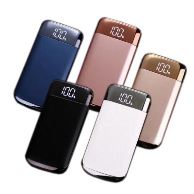 China Custom Ultra Thin LED Digital Display LED Light Power Bank 10000mAh Mobile Phone Charger Manufacturer Wholesale Event Gift Custom Battery Power Bank for sale