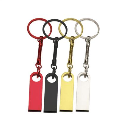 China Metal Key Chain USB Flash Drive 2GB 4GB Business Gift Engraving Custom Logo Mini Waterproof USB Flash Drive for sale