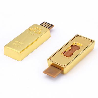 China 2.0 Chip 4G 8G Event Gift Factory Creative Custom USB Flash Drive 16g 32g USB Gift Bar Wristband Gold Logo for sale