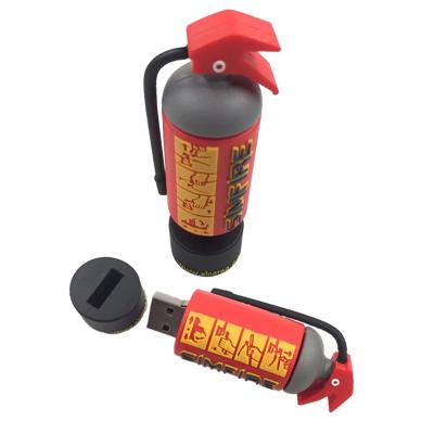 China PVC Enterprise OEM Customized Fire Equipment Cheap PVC Small Promotion Gift Flash Fire Extinguisher USB Customized Small Orders for sale