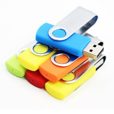 China Metal+ABS 8GB Rotary USB Flash Disk Drive Corporate Exhibition Advertising Promotion Gift USB Flash Drive 1gb 4gb Can Be OEM Customized Logo for sale