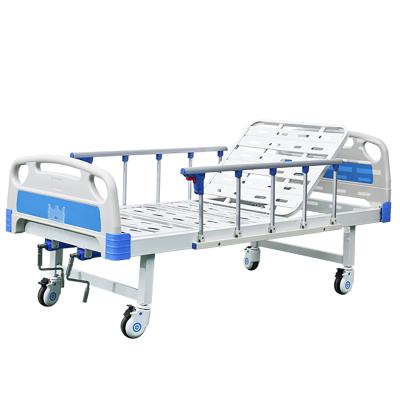 China Hostipal 2 Crank Function Manual Hospital Bed For Patient Bed for sale