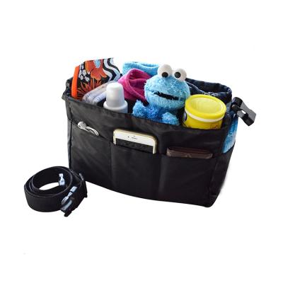 China With More Than 10pockets Baby Trolley Organizer Waterproof Nylon Hanging Diaper Bag Insert Organizer DP0375 for sale