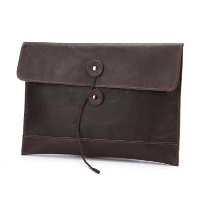 China HD1113 Fashion Hot Sale Mens Envelope Bag Genuine Leather Clutch Bag for sale