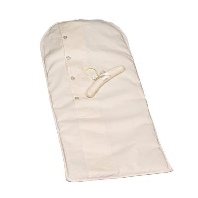 China Hanging Storage Kid Size Lightweight Cotton Muslin Acid Free Garment Bag With Buttons Closure 1GM0106 for sale