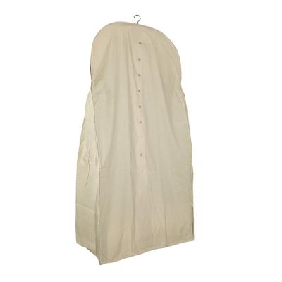 China Custom Extra Wide Garment Bag Bridal Gown Wedding Storage 1GM0142 Cotton Muslin Reusable Acid Free 1GM0142 Cover Bag 100% Natural Acid Free for sale